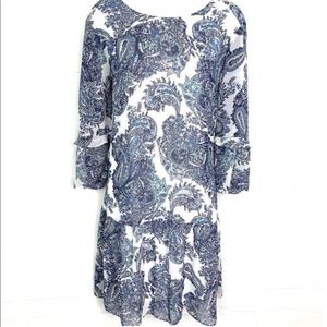 DR2 Anthropologie Paisley strapy back dress